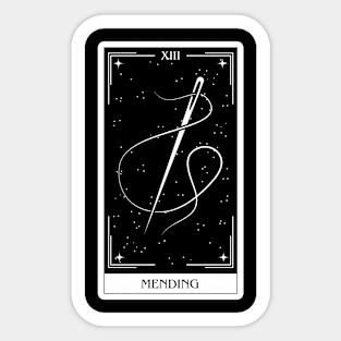 Mending Dnd 5e spells tarot card dungeons and dragons gift Sticker